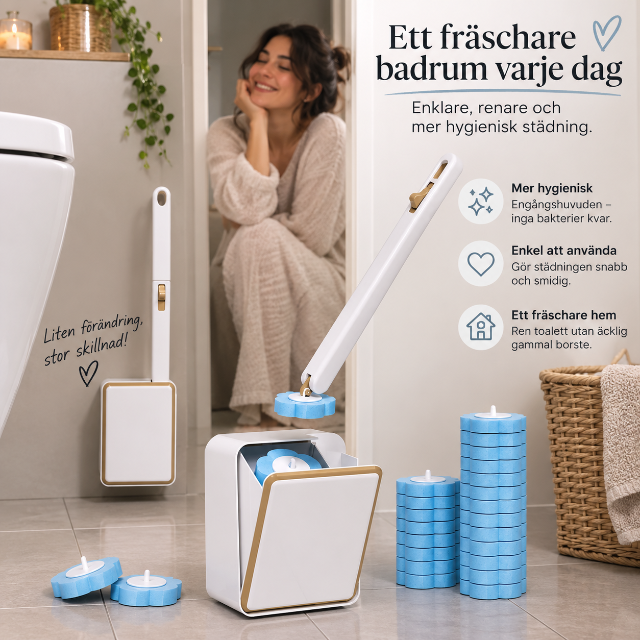 Smart Engångstoalettborste