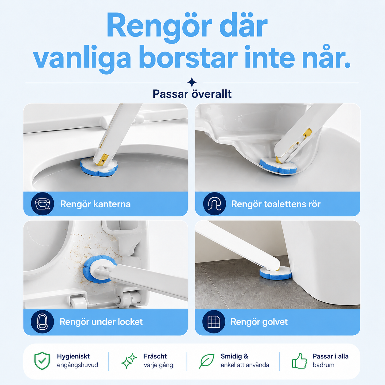 Smart Engångstoalettborste