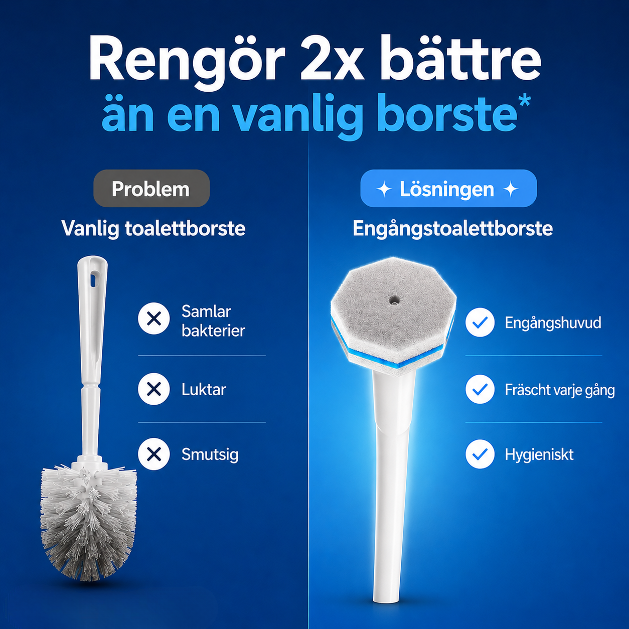 Smart Engångstoalettborste